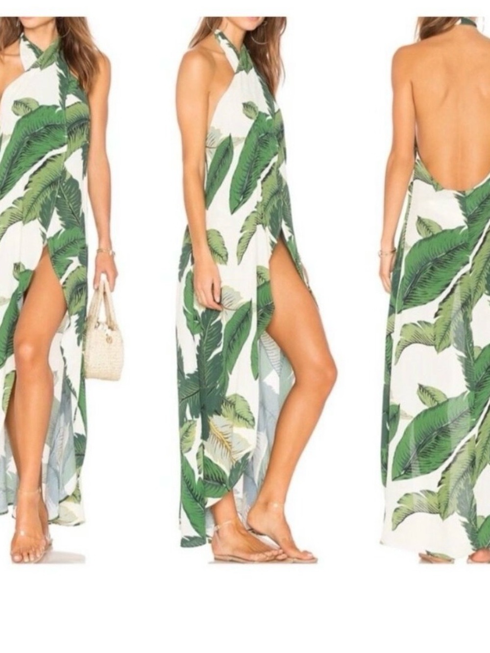 Beach Riot Palm Leaf Wrap Cover Up